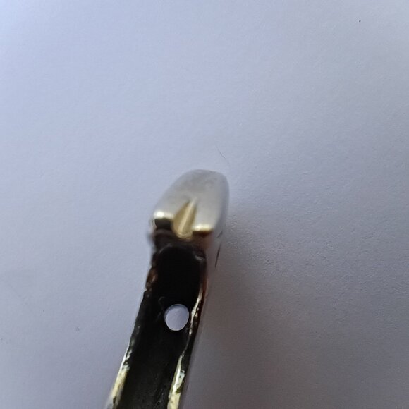 Heavy Silver Plate? Native American Bear Bead...Thingy - Picture 4 of 6